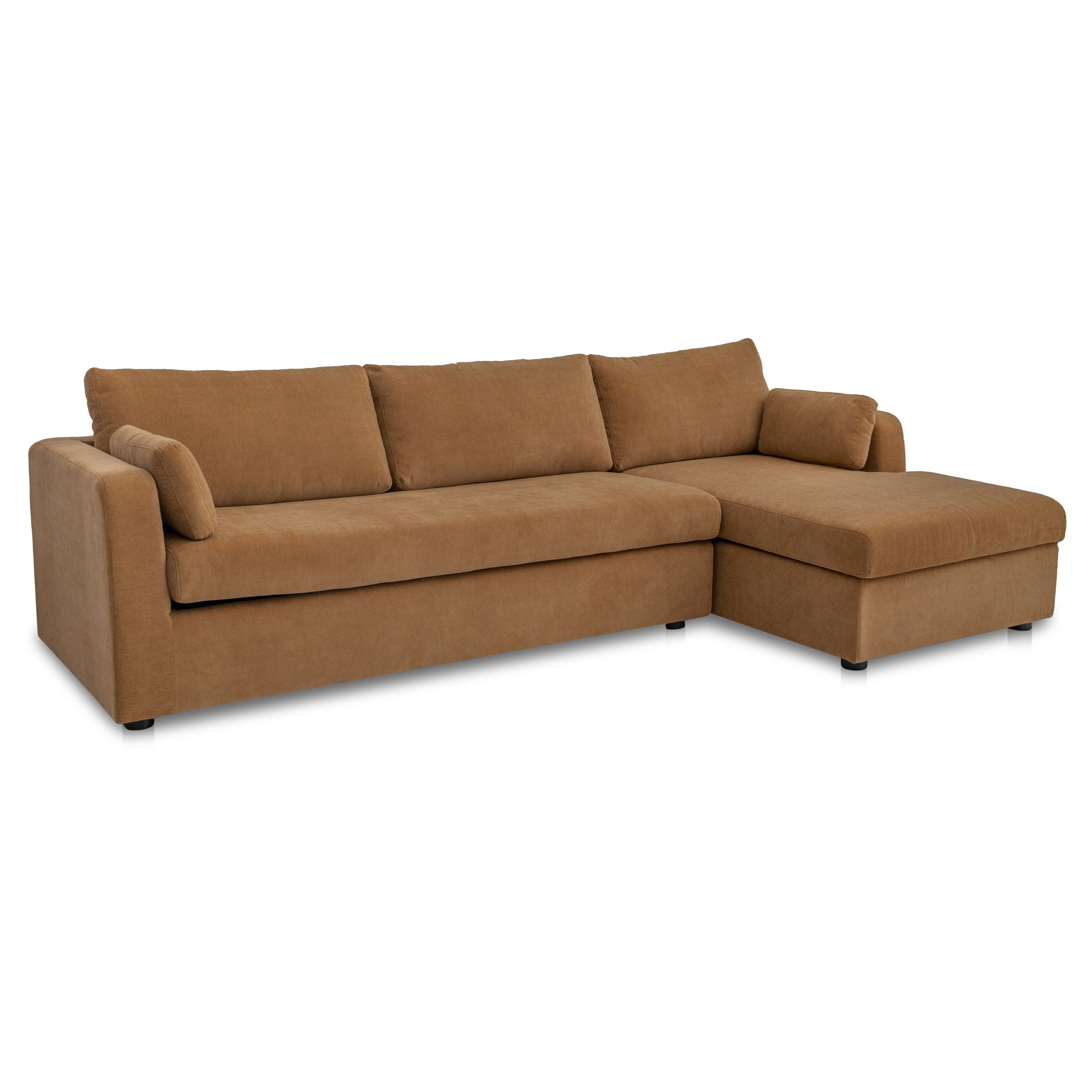 Burrow Sleeper Sectional With Storage Chaise Ginger Right, Sectional Sofa by Moe's Home, 115.75" width x 32.68" height x 61" depth View 2