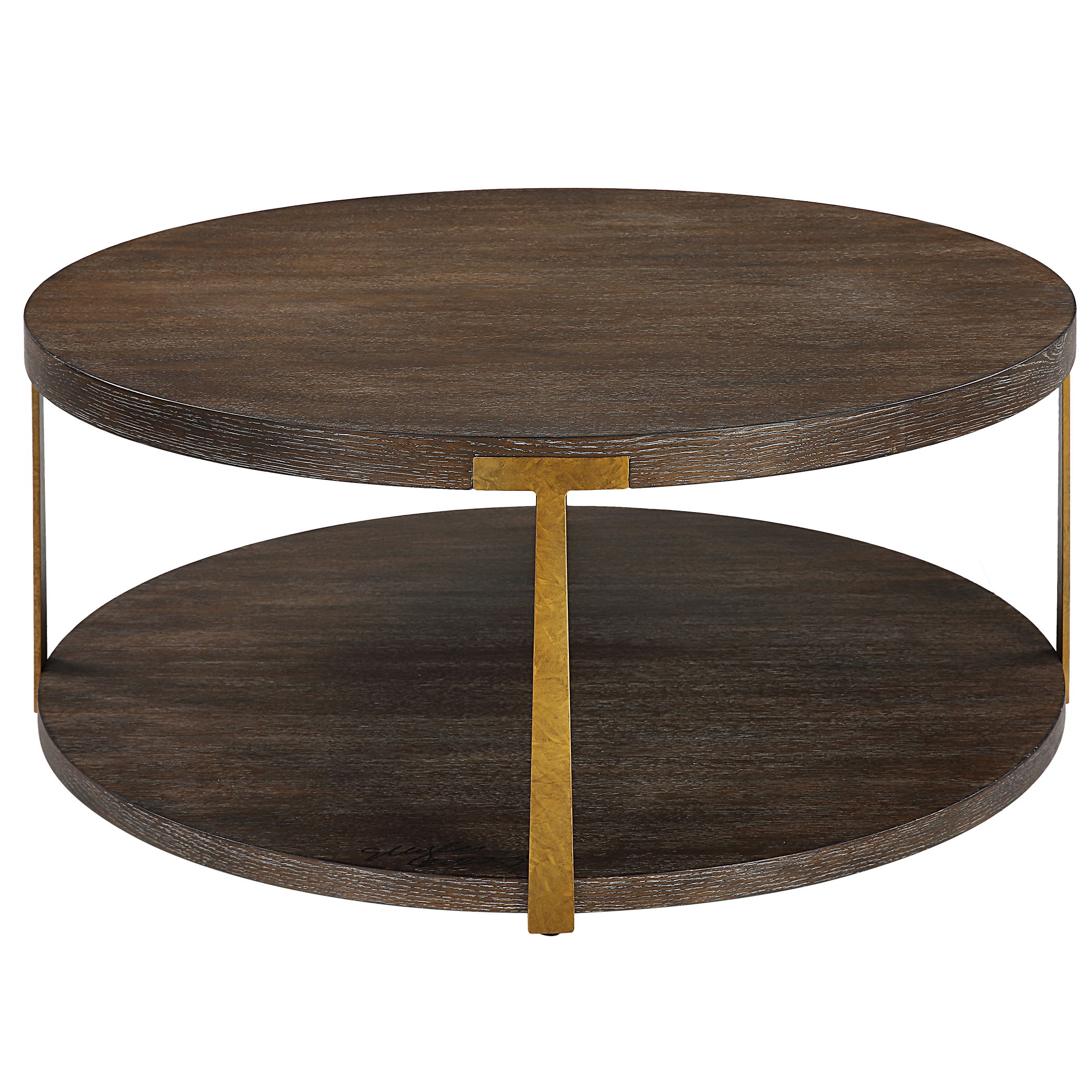 Palisade Round Wood Coffee Table large image 