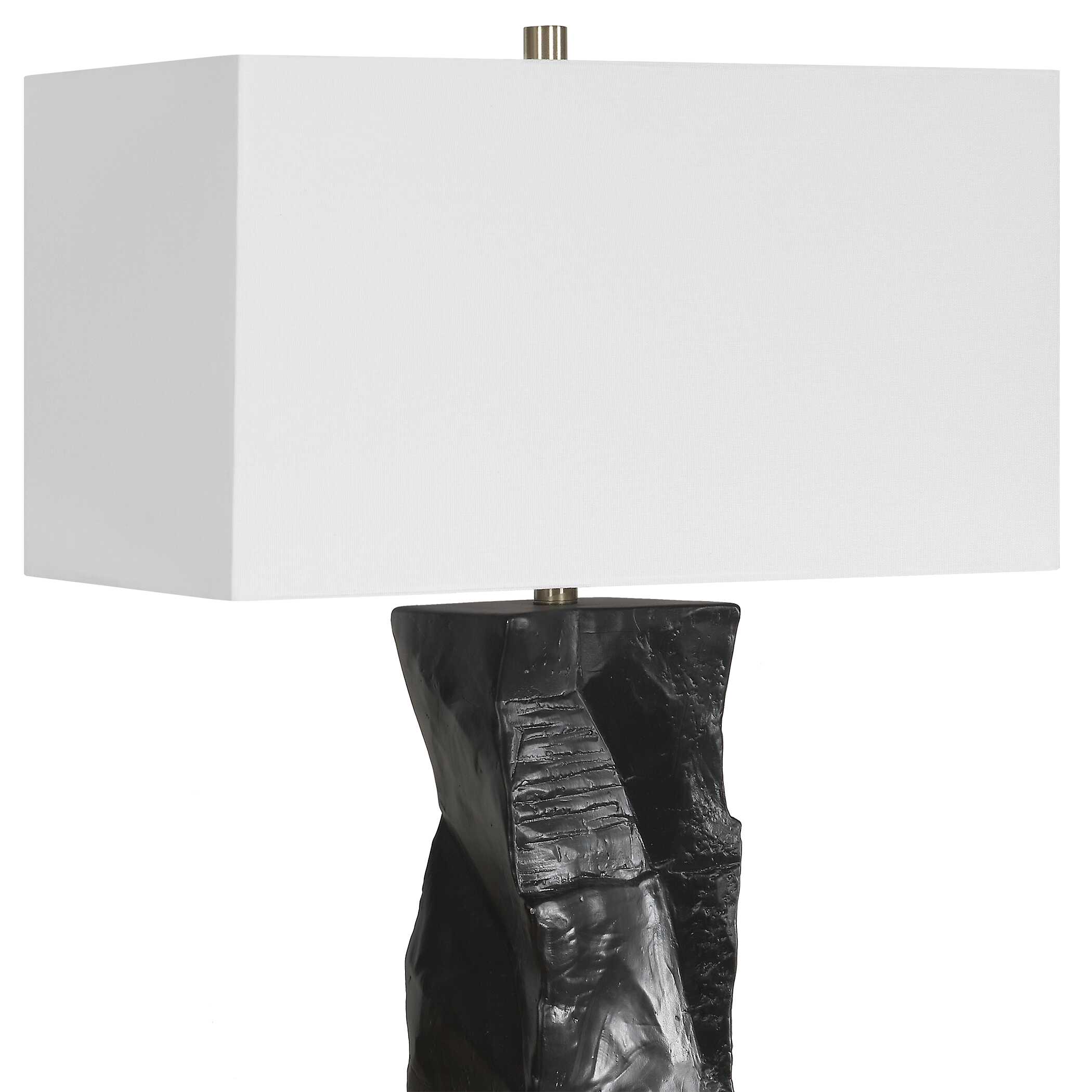 Altaria Black Table Lamp, by Uttermost, 20" width x 33" height x 11" depth View 7