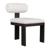 Bolster Back White Outdoor Dining Chair, Outdoor Chair by Uttermost, 1'8" width x 2'7.3" height x 2'4" depth thumbnail 5