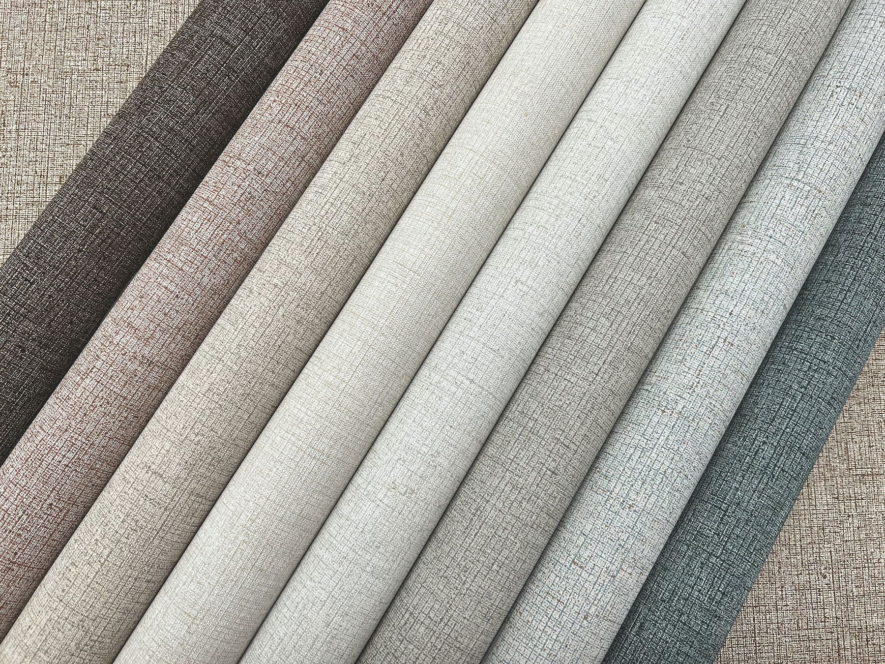 Rugged Linen Shale Wallpaper, by York Wall, 27' length x 2'3" width x 0.02" depth View 6