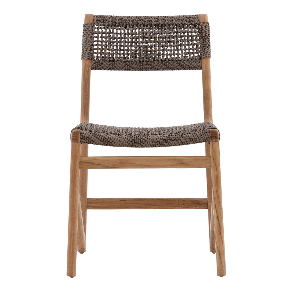 Ysidro Outdoor Dining Chair Grey, by Dovetail, 18.75" width x 32" height x 21.75" depth View 2