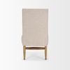 Whitley Oatmeal Performance Fabric with Oak Wood Dining Chair, by Mercana, 19.25" length x 24" width x 35" height thumbnail 5
