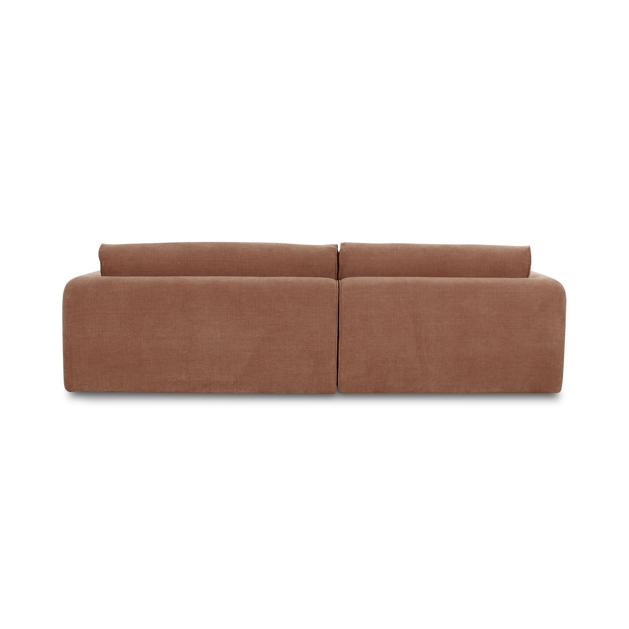 Madrid Left Sectional Heritage Pink, Sectional Sofa by Moe's Home, 112" width x 33.5" height x 65" depth View 5