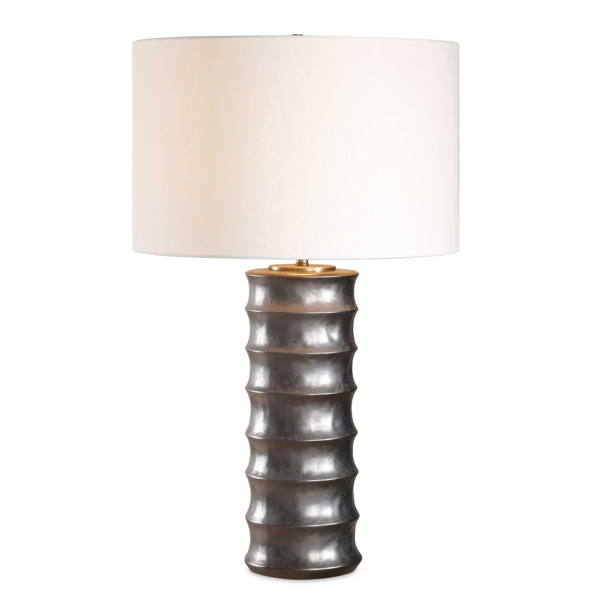 Corvair Scalloped Table Lamp, by Uttermost, 17" width x 28.5" height x 17" depth View 1