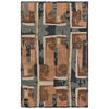 Zoe Bios By Jaipur Living Balsa HNC04 Handmade Abstract Peach and Blue Area Rug (8'x10') thumbnail 3