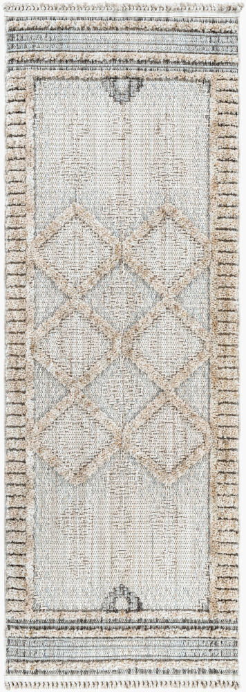 Zaragoza Machine Woven Rug, by Surya, 7'2.61" length x 2'7.5" width