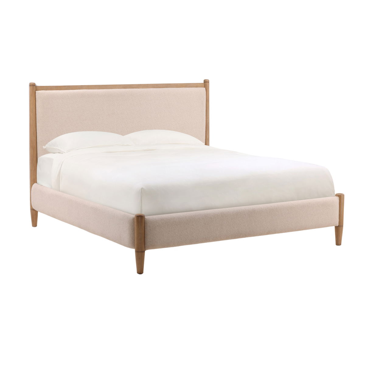 Nexis Bed King Cream, by Dovetail, 82.91" width x 56.1" height x 89.76" depth View 1