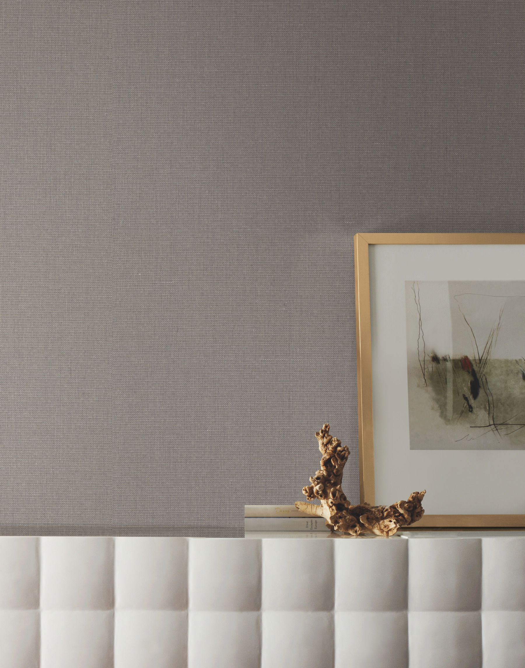 Crosshatch String Black & Grey Wallpaper large image 