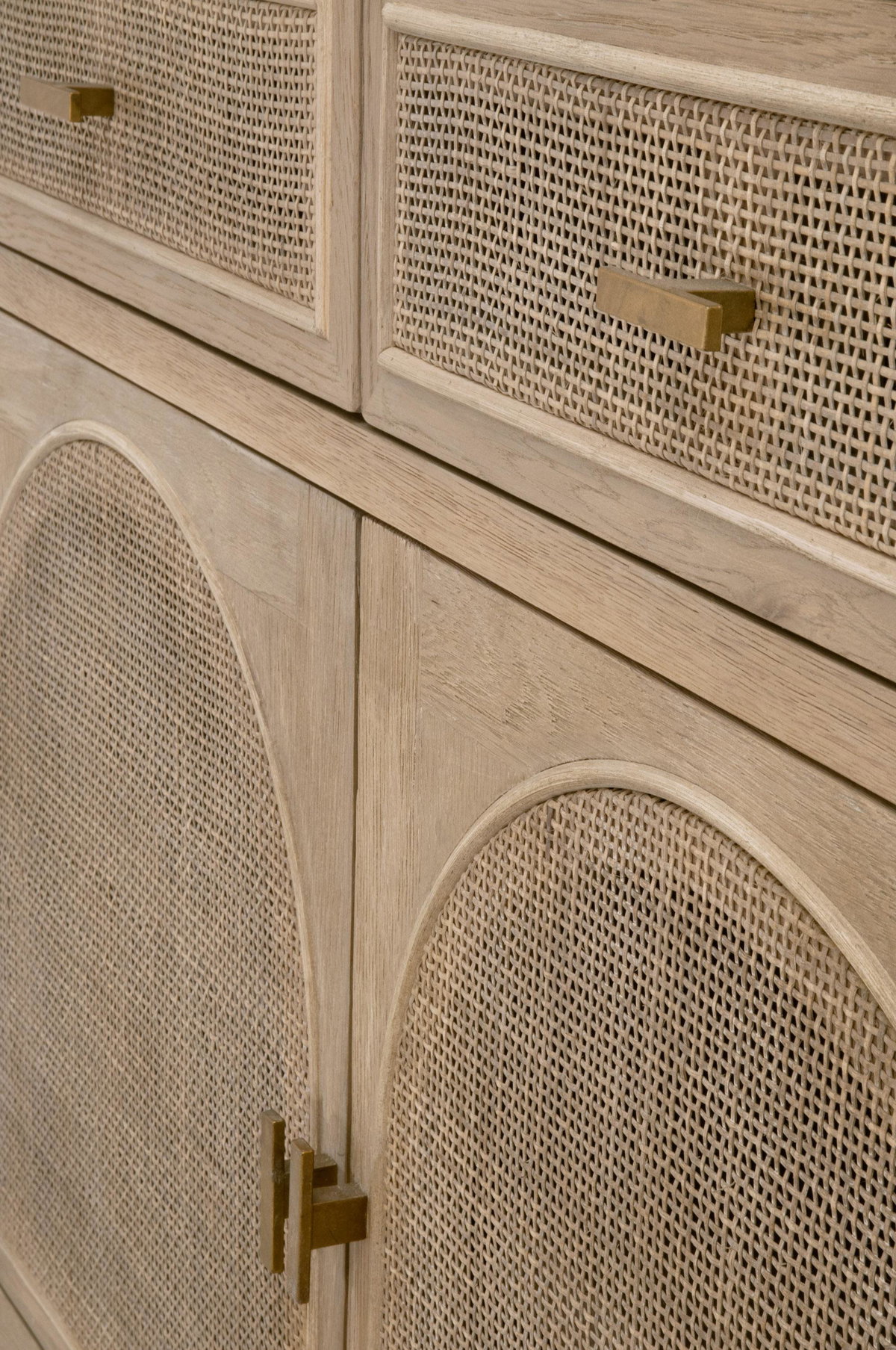 Cane Media Cabinet, Shelving & Bookcase by Essentials for Living, 39" width x 31" height x 18" depth View 8