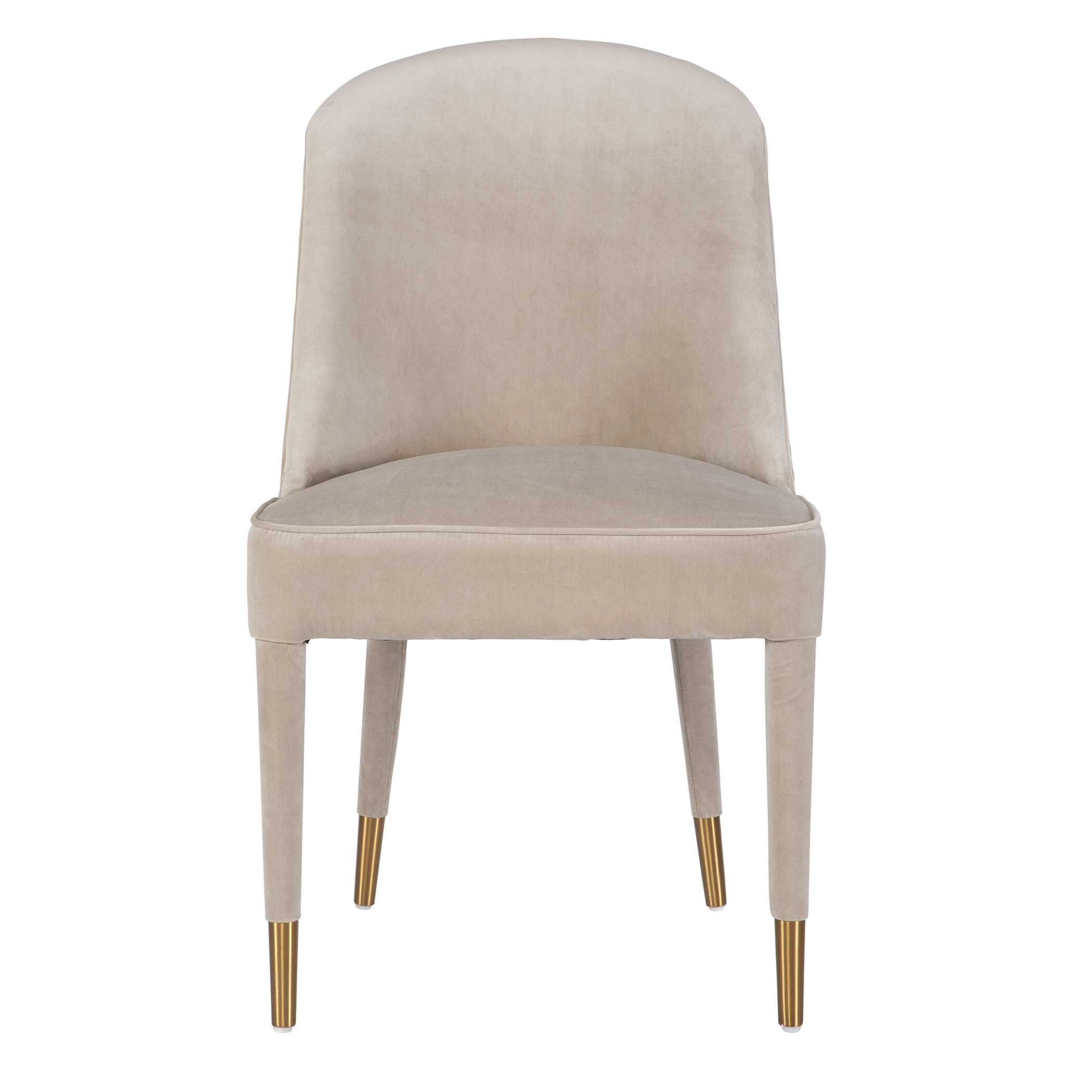 Brie Armless Chair Champagne Set Of 2 large image 