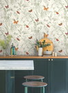 Papillon Green Wallpaper, by York Wall, 27' length x 2'3" width x 0.02" depth thumbnail 5