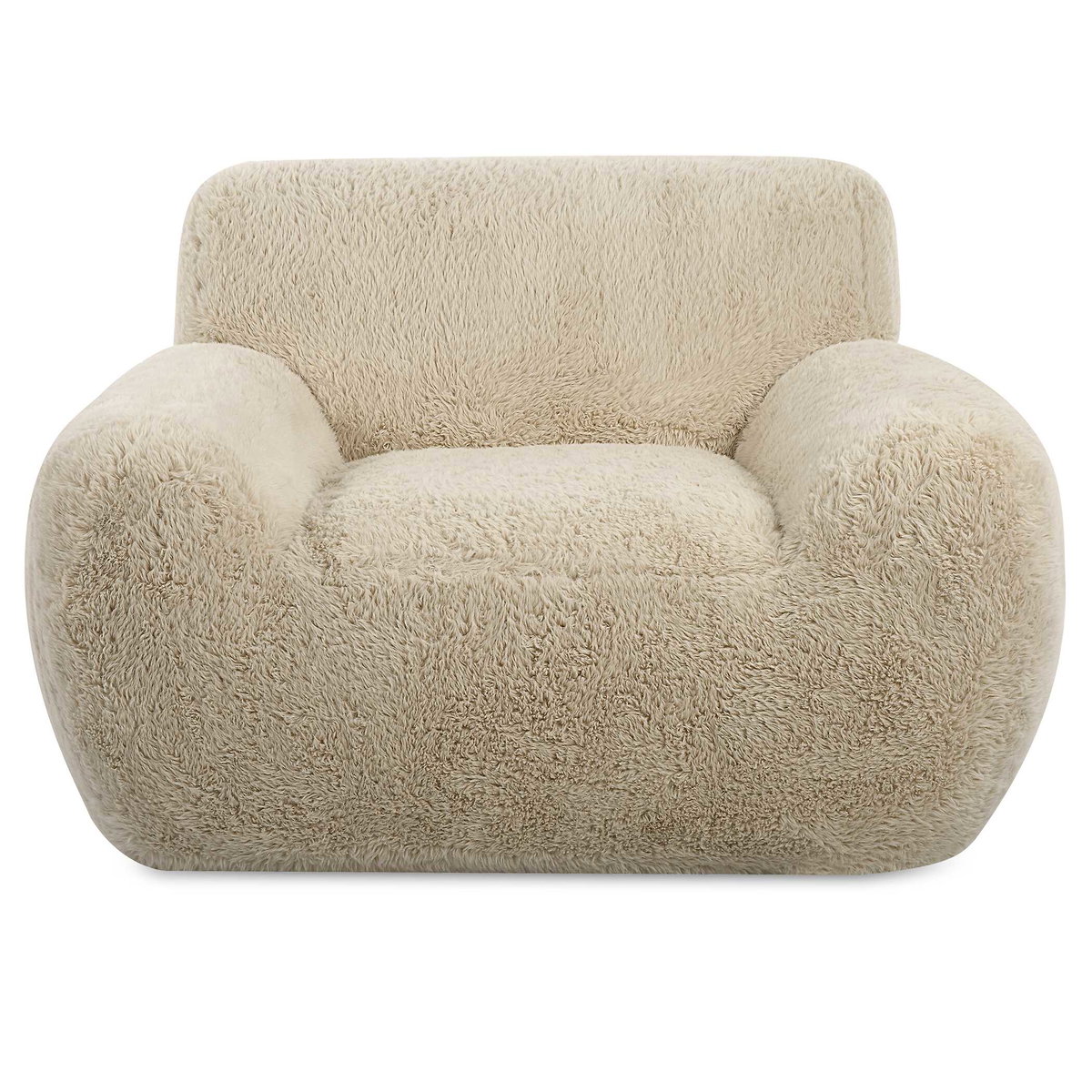 Abide Sheepskin Accent Chair, Furniture by Uttermost, 50" width x 31" height x 42" depth View 1