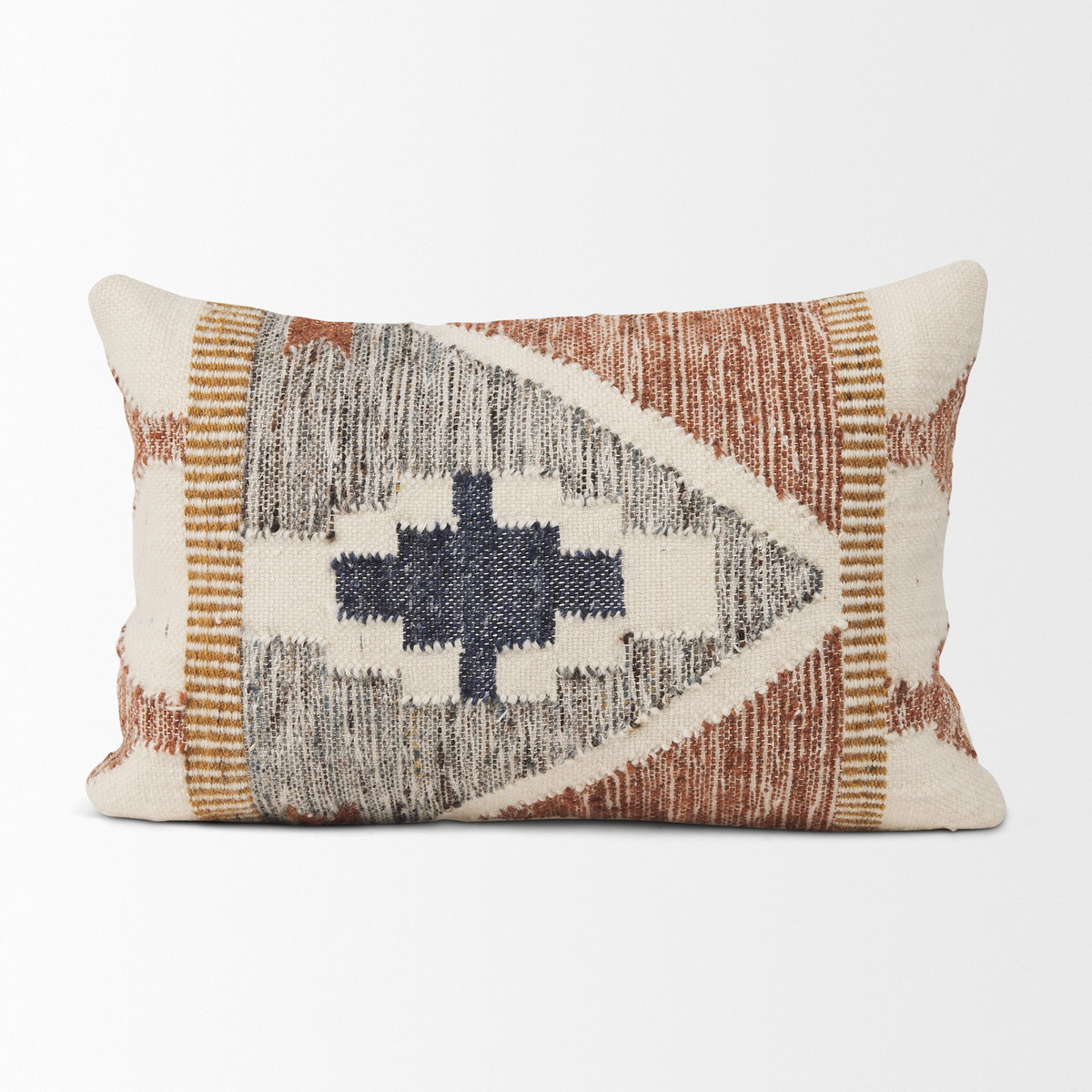 Kenzie Lumbar Pillow Cover, Decorative Pillow by Mercana, 13" length x 1" width x 21" height View 3