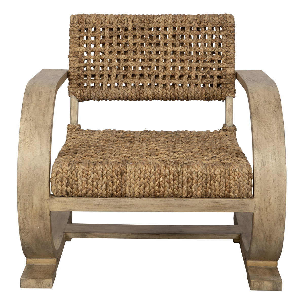 Rehema Driftwood Accent Chair, by Uttermost, 30" width x 30" height x 30.7" depth View 1