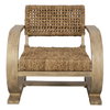 Rehema Driftwood Accent Chair, by Uttermost, 30" width x 30" height x 30.7" depth thumbnail 1