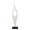 Fluid Drop White Stone Sculpture, Decorative by Uttermost, 5" width x 24.25" height x 5" depth thumbnail 8