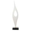 Fluid Drop White Stone Sculpture, Figurines & Statue by Uttermost, 5" width x 24.25" height x 5" depth thumbnail 8
