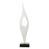 Fluid Drop White Stone Sculpture, Figurines & Statue by Uttermost, 5" width x 24.25" height x 5" depth thumbnail 8
