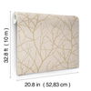 Trees Silhouette Beige & Gold Wallpaper thumbnail 4