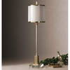 Villena Brass Buffet Lamp, Table Lamp by Uttermost, 9" width x 34.5" height x 9" depth thumbnail 4