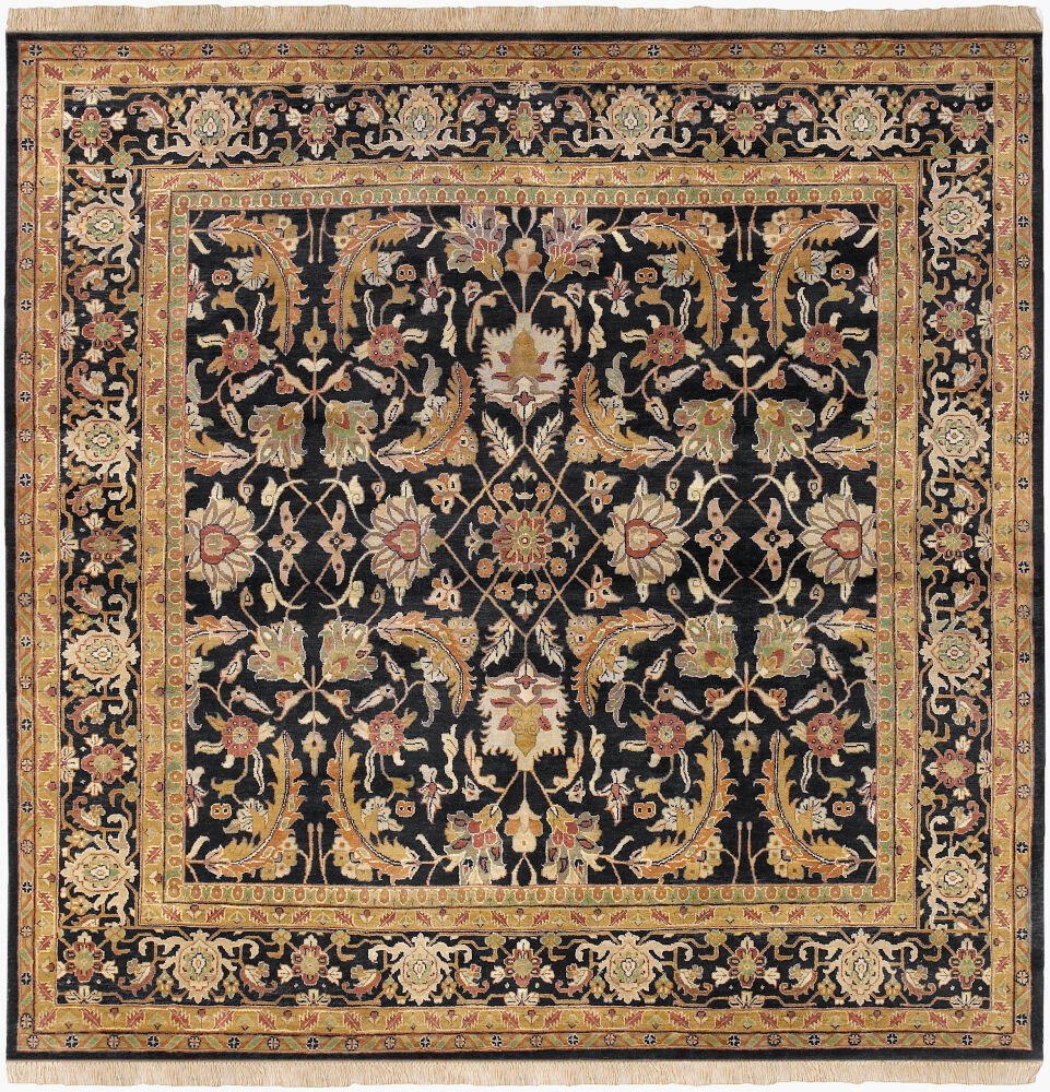 Taj Mahal Handmade Rug, by Surya, 8' length x 8' width