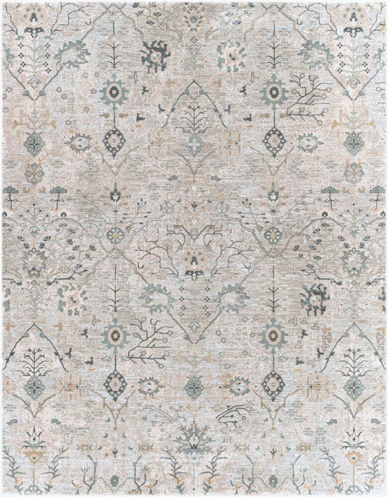 Brunswick Machine Woven Rug, by Surya, 1'3.75" length x 1'3.75" width