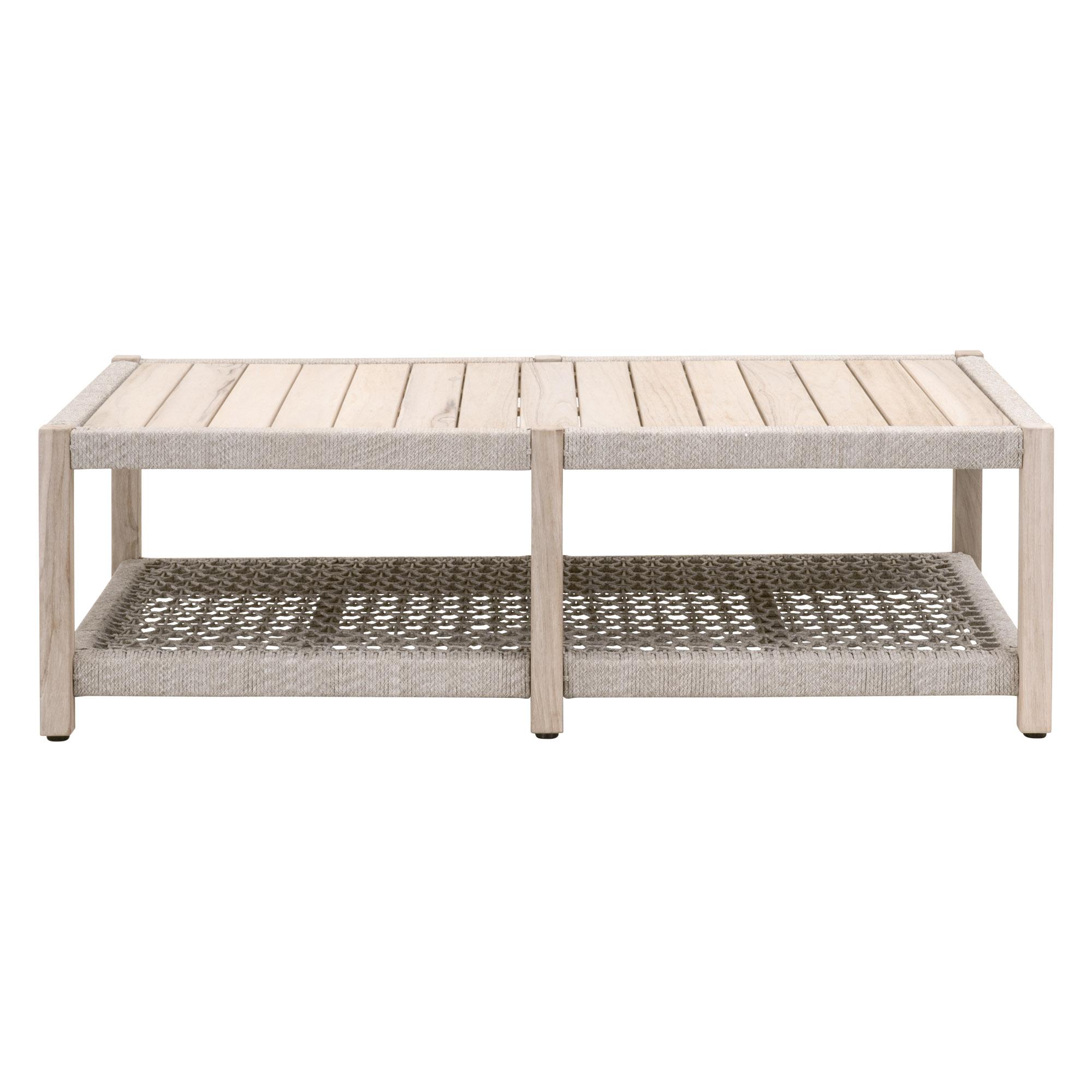 Wrap Outdoor Coffee Table, by Essentials for Living, 56.25" width x 17.75" height x 32.25" depth View 1