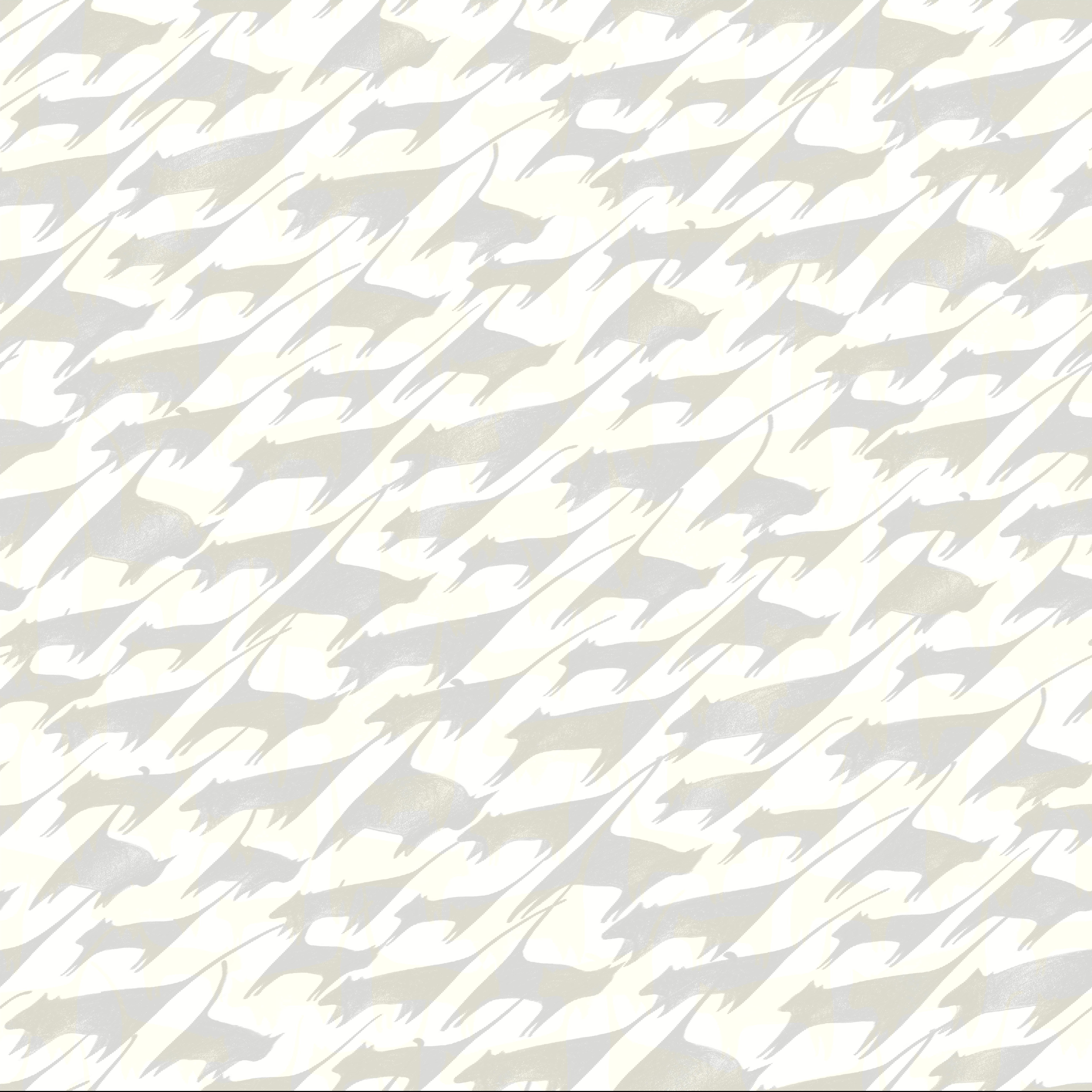 Cat Tails Beige Peel & Stick Wallpaper large image 