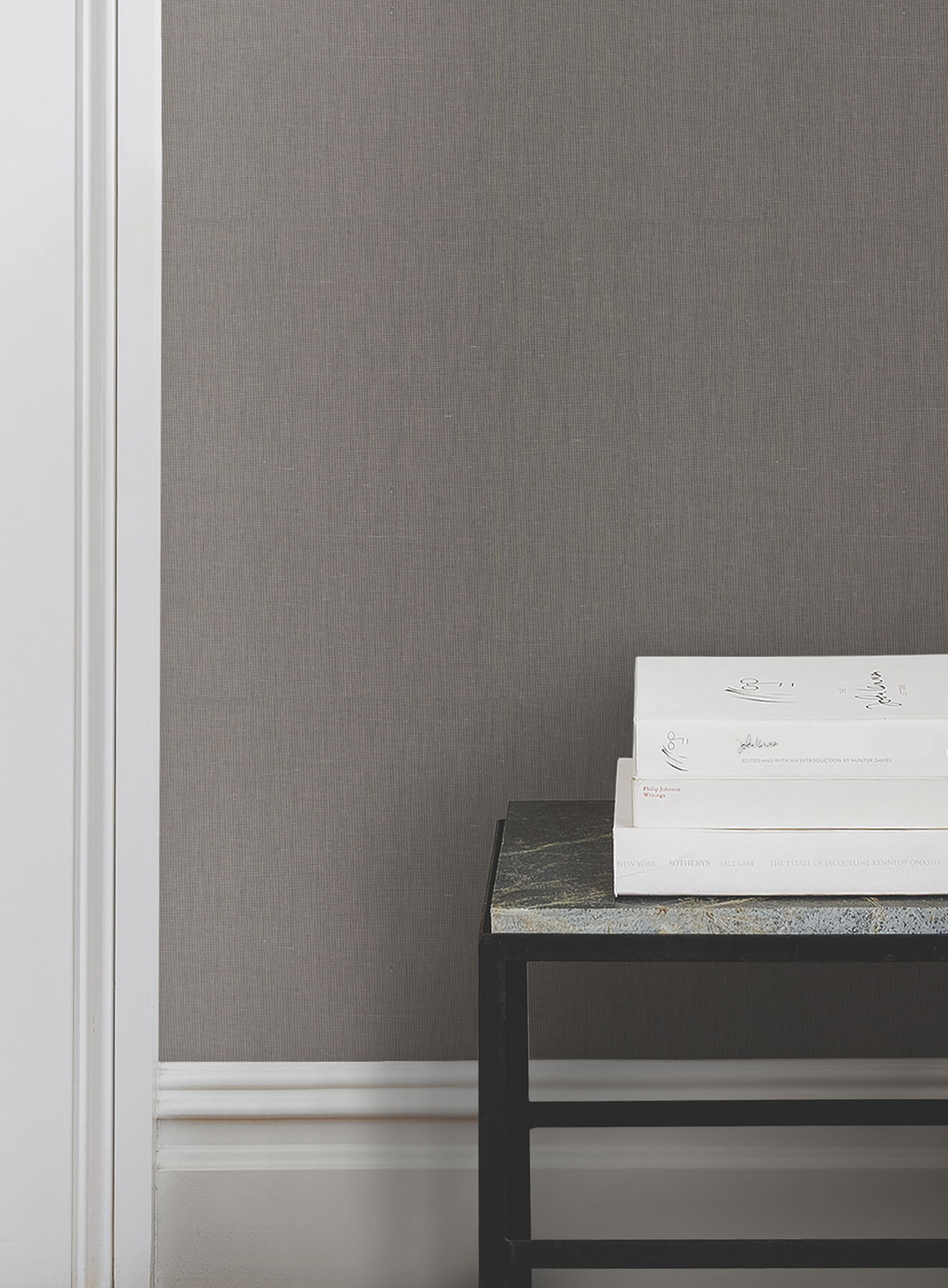 Crosshatch Black & Grey String Wallpaper, by York Wall, 24' length x 3' width x 0.02" depth View 2