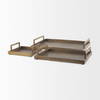Shay Aluminium Tray - Small, Decorative Tray by Mercana, 9.5" length x 9.5" width x 3" height thumbnail 14