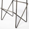 Katniss Backless 26in Seat Counter Stool | Cream Fabric with Gold Metal, Counter & Bar Stool by Mercana, 16" length x 16" width x 26" height thumbnail 11