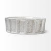 Silone (Small) 9L x 9W White Ceramic Bowl, Decorative Bowl by Mercana, 9.45" length x 9.45" width x 3.15" height thumbnail 3