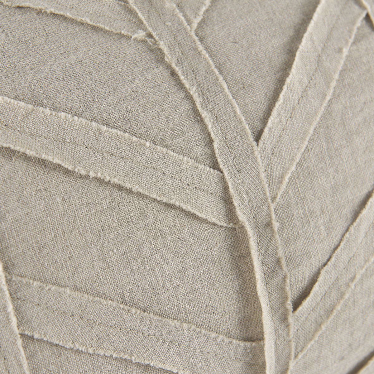 Ivivva 14x26 Beige Fabric Textured Decorative Pillow Cover, by Mercana, 14" length x 26" width x 0.2" height View 11