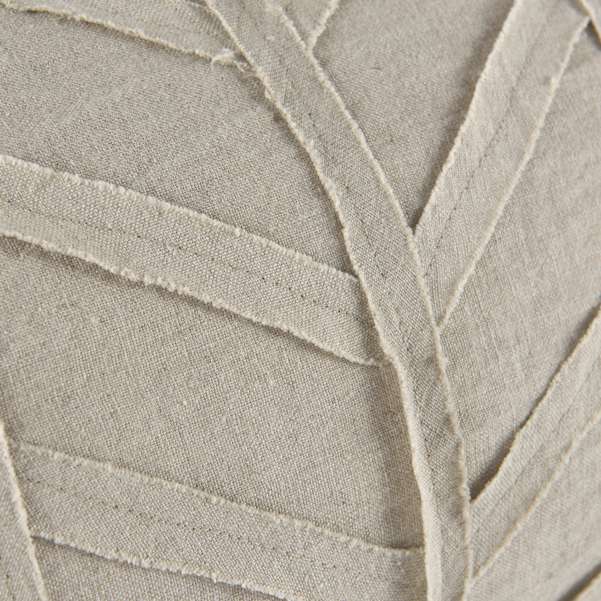 Ivivva 14x26 Beige Fabric Textured Decorative Pillow Cover, by Mercana, 14" length x 26" width x 0.2" height View 11