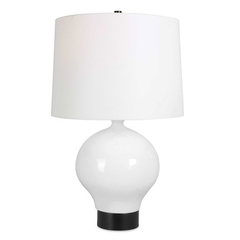 Collar Gloss White Table Lamp
