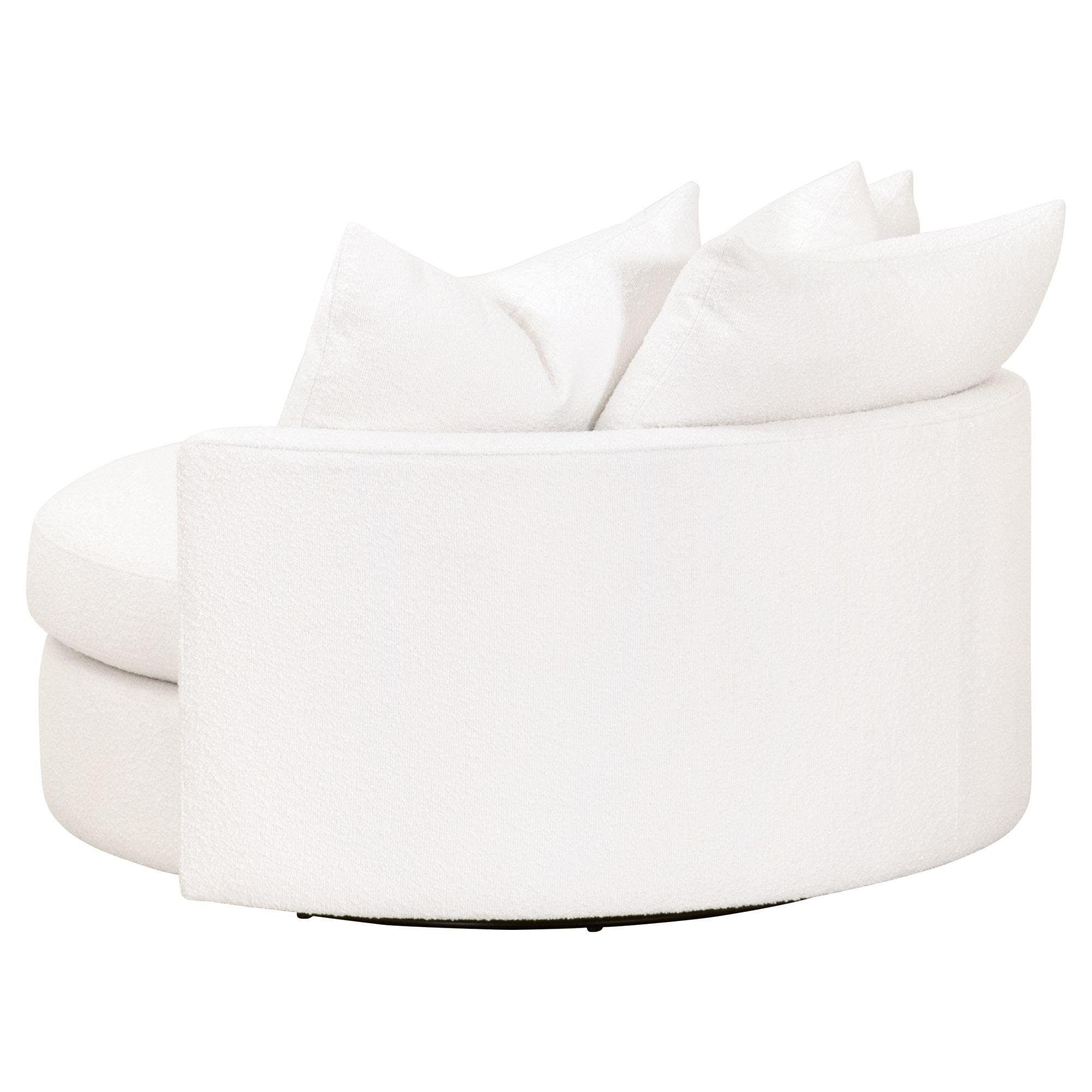 Lourne Grand Swivel Sofa Chair, Seating by Essentials for Living, 57" width x 33" height x 51" depth View 4