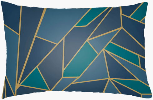 Geometric Shatter Lumbar Pillow