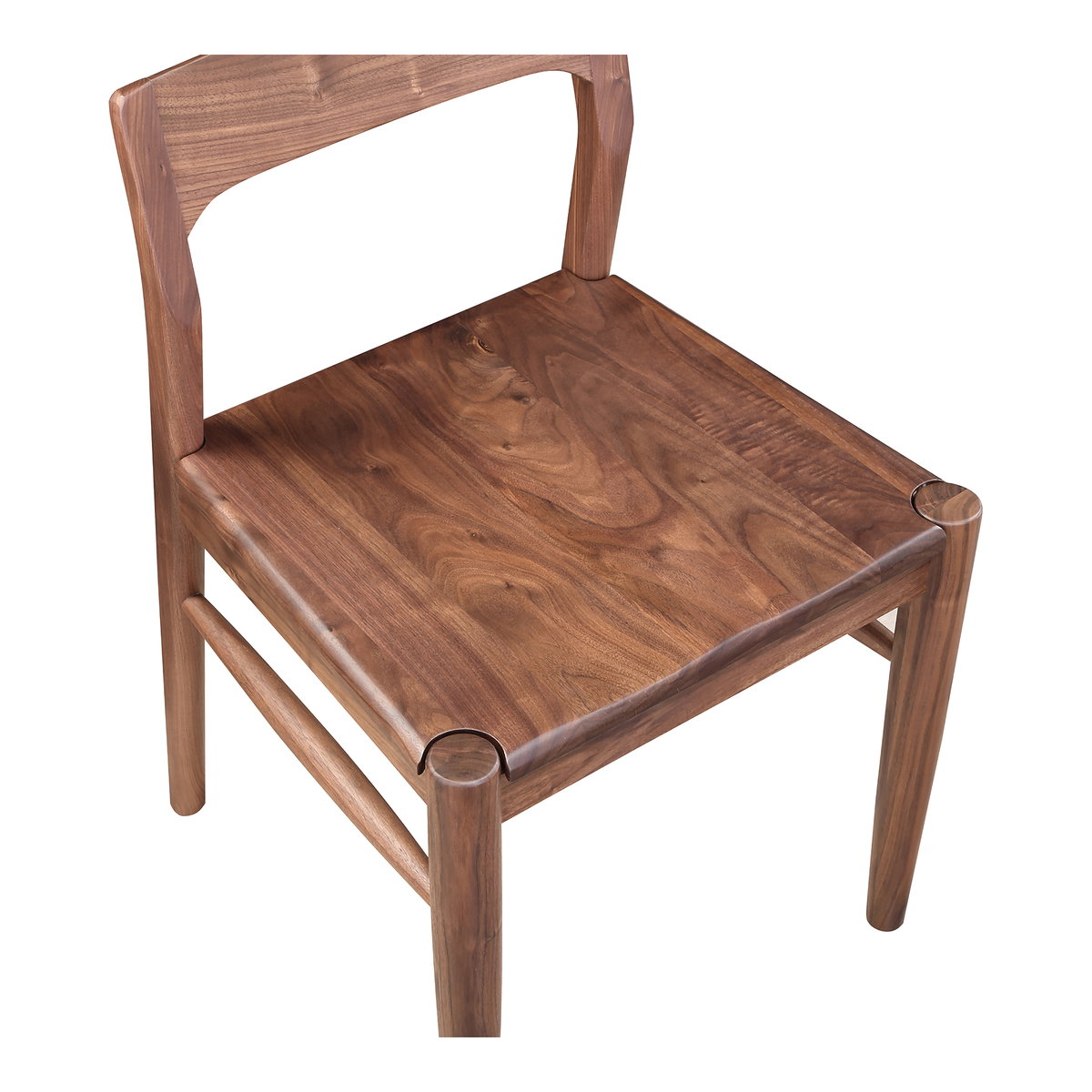 Owing Dining Chair Walnut Brown - Set Of Two, by Moe's Home, 19.5" width x 30" height x 20" depth View 7
