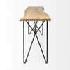 Papillion I 66L x 16W Blonde Wood and Iron Console Table thumbnail 4
