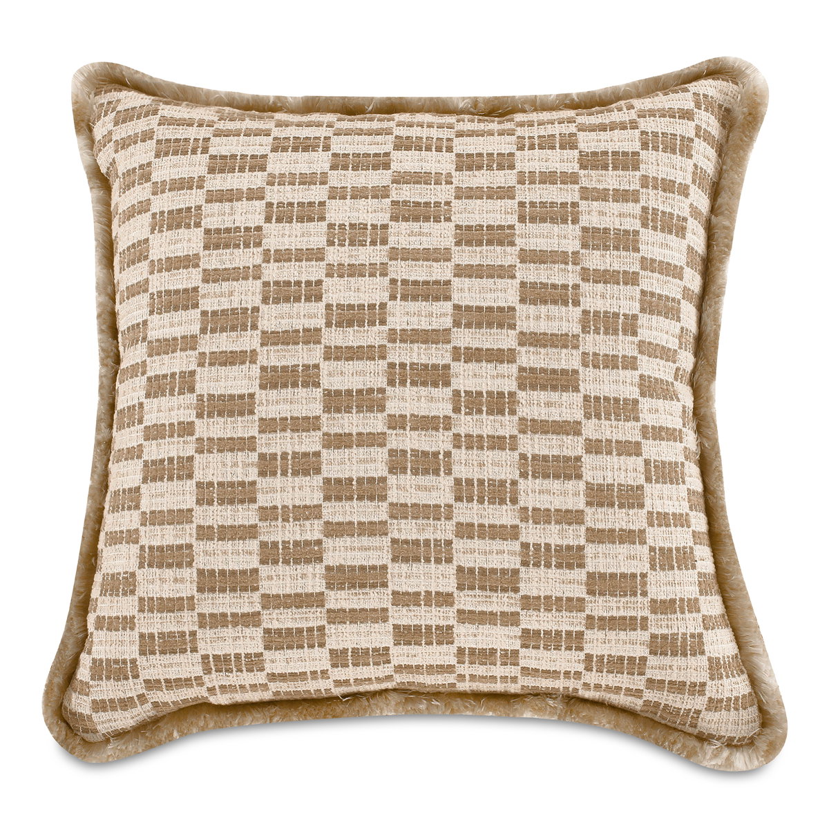 Leone Cushion Taupe, Decorative Pillow by Moe's Home, 20" width x 4" height x 20" depth View 1