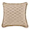 Leone Cushion Taupe, Decorative Pillow by Moe's Home, 20" width x 4" height x 20" depth thumbnail 1