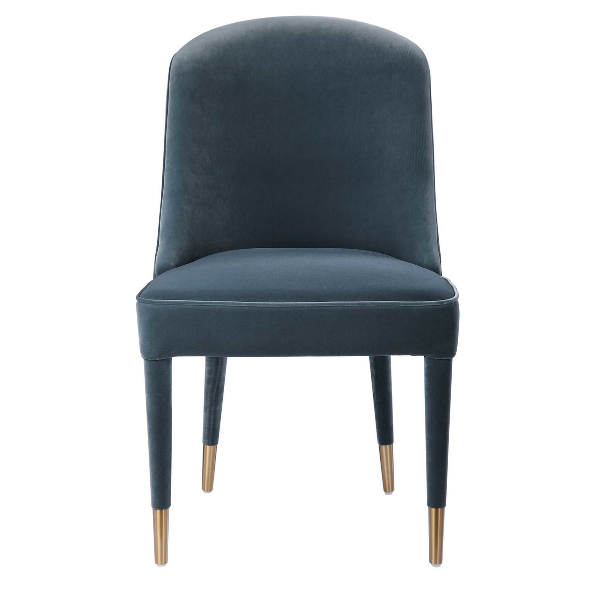 Brie Armless Chair Blue Set Of 2, Accent Chair by Uttermost, 21" width x 36.5" height x 27" depth View 1