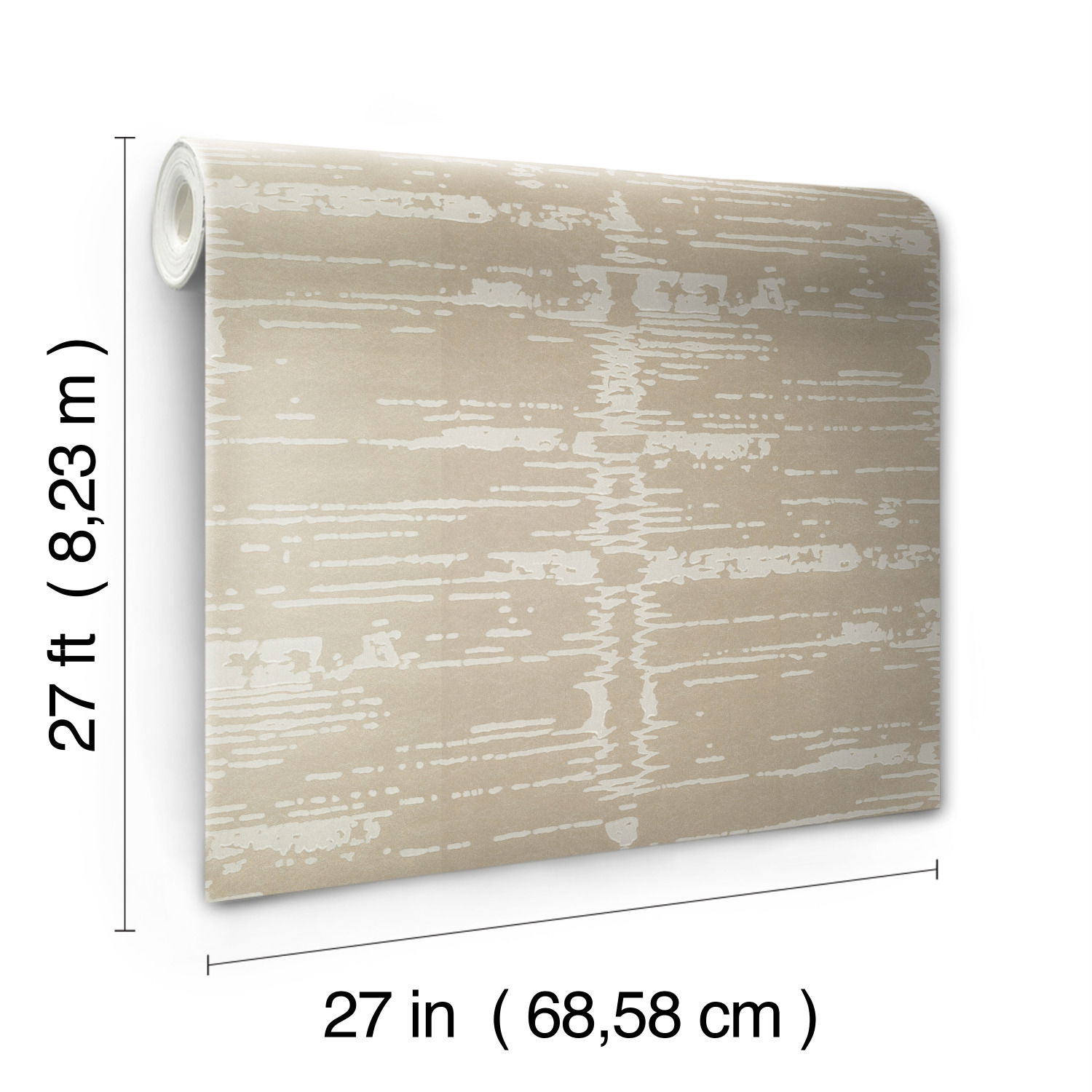 Velveteen Gold & Neutral Wallpaper large image 