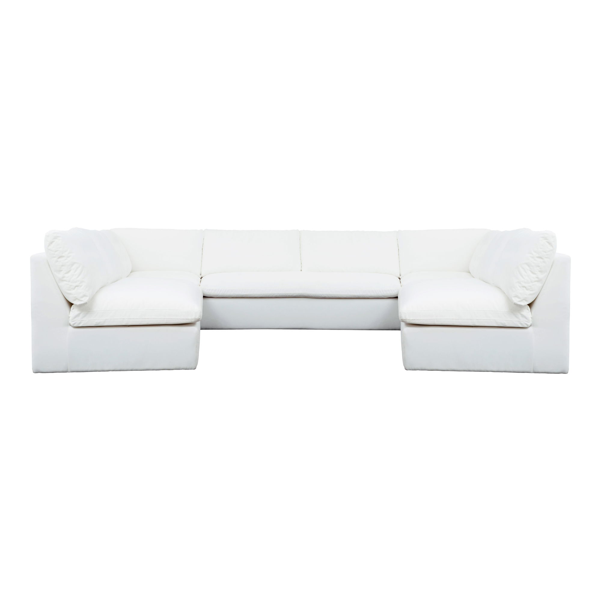 Miles Outdoor Modular 5 Piece White large image 
