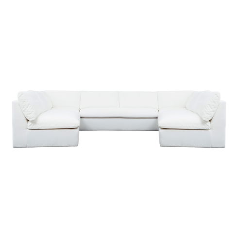 Miles Outdoor Modular 5 Piece White