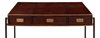 Old Brown Leather Desk, by Sarreid, 1'10" length x 4'1" width x 2'7" height thumbnail 11