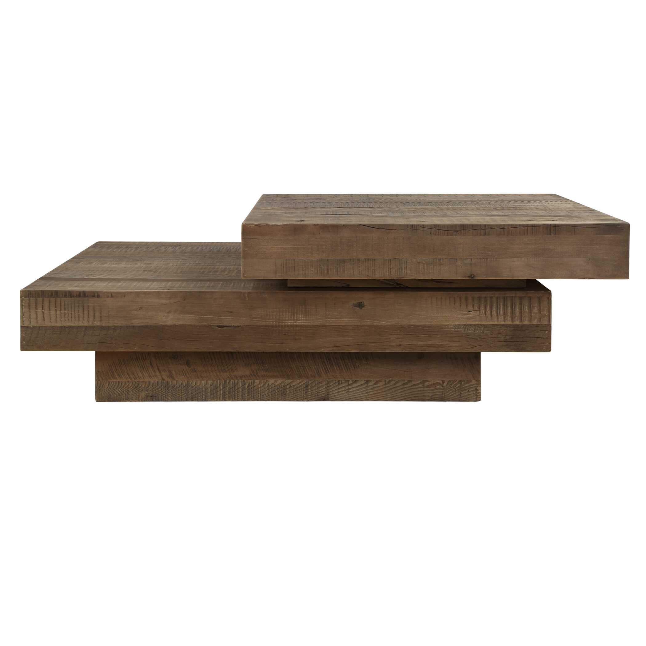 Rustic Planes Modern Coffee Table, Furniture by Uttermost, 57" width x 19.5" height x 47.25" depth View 8