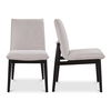 Charlie Dining Chair Beige– Set Of Two, by Moe's Home, 20.25" width x 35" height x 24.25" depth thumbnail 1