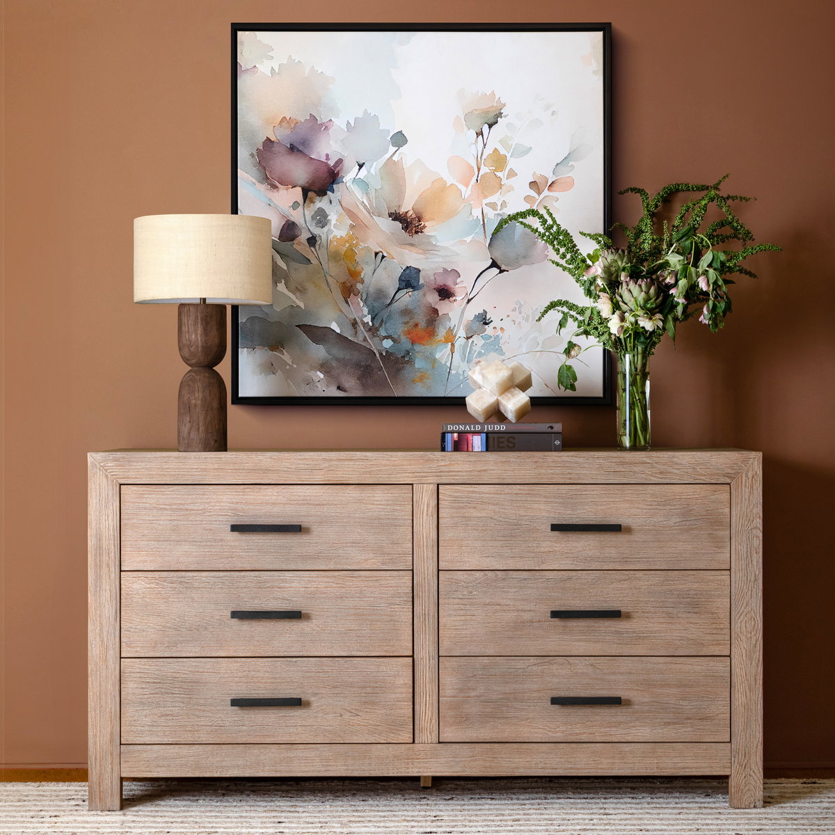 Emmalyn Dresser Light Warm Wash, by Dovetail, 67" width x 35.75" height x 18.8" depth View 8